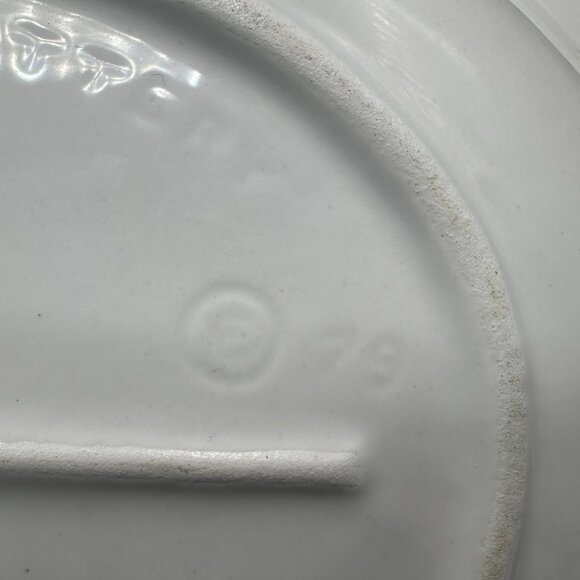 Whittier Pottery Vintage 1979 Fish Platter White Ceramic Coastal Decor Retro - Picture 8 of 11